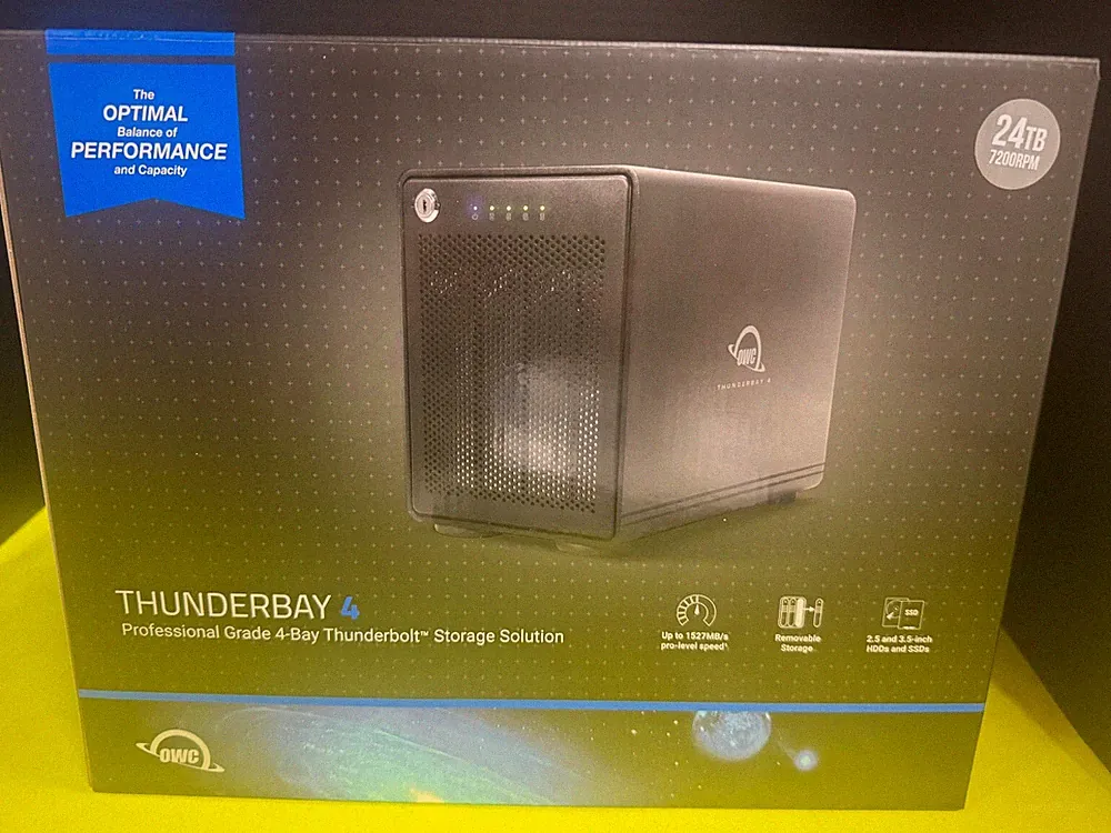24TB OWC ThunderBay 4 RAID Thunderbolt 3 External Enterprice Storage For MAC