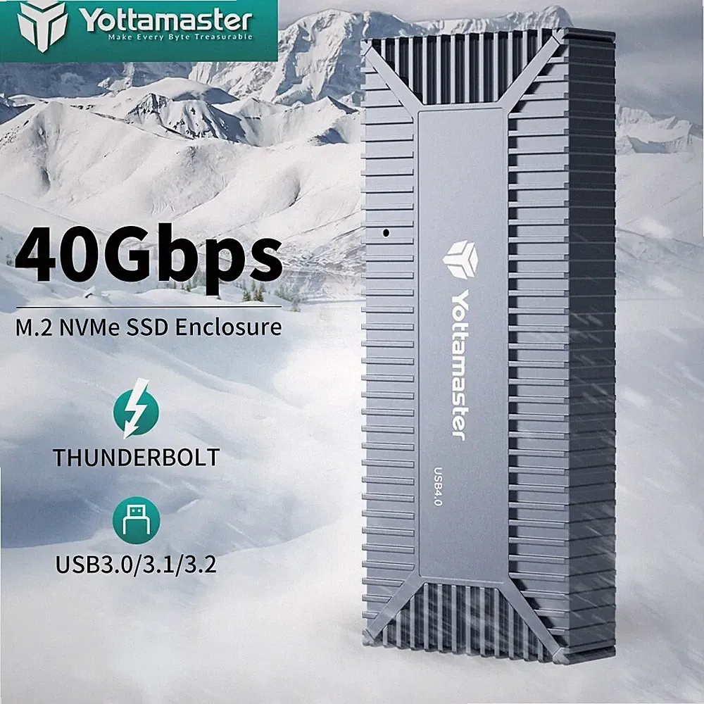 40Gbps M.2 NVMe SSD Case USB 4 SSD Hard Drive Enclosure for Thunderbolt 3 4 US