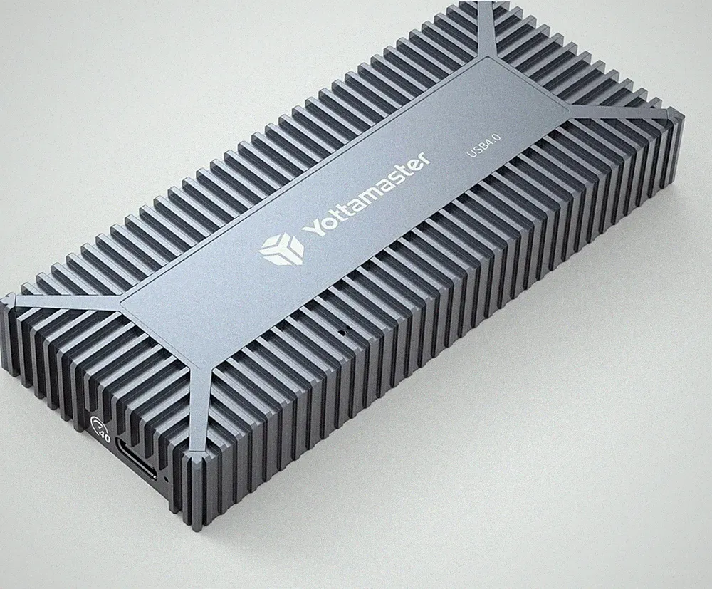 Aluminum M.2 NVMe SSD Enclosure USB 4 Hard Drive Enclosure for Thunderbolt 3 4