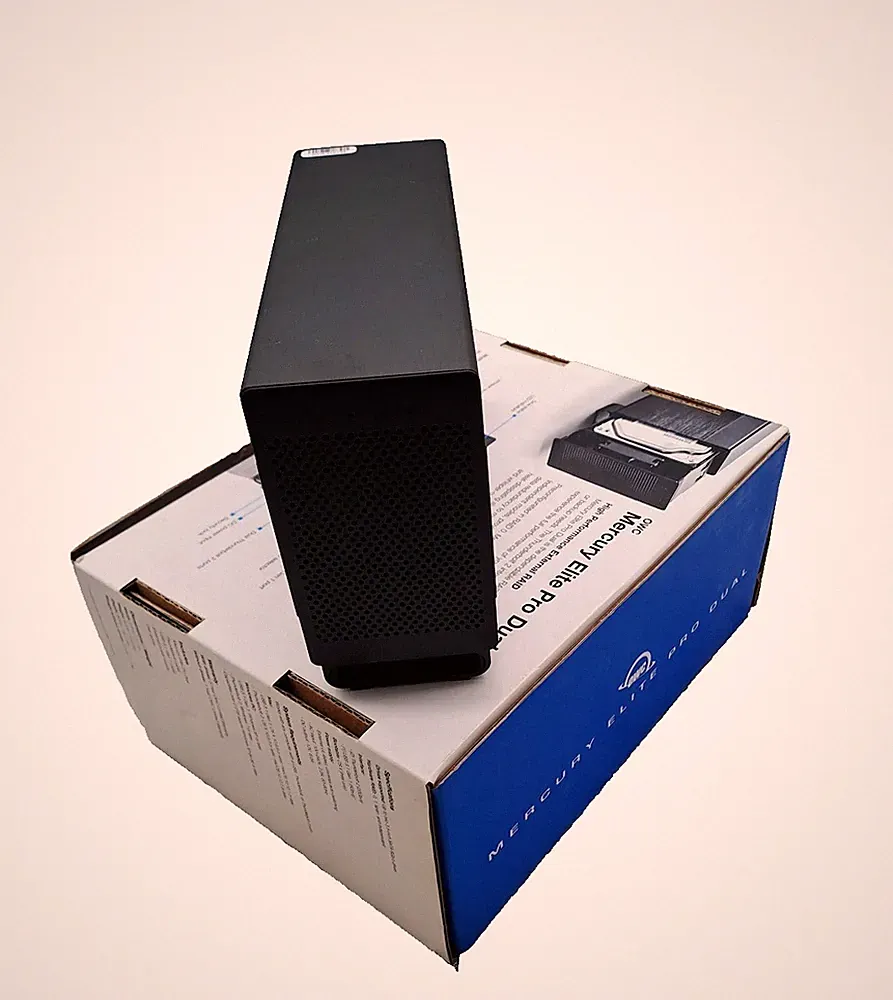 OWC Mercury Elite Pro Dual 4TB Thunderbolt/USB 3 external HDD/with power adapter