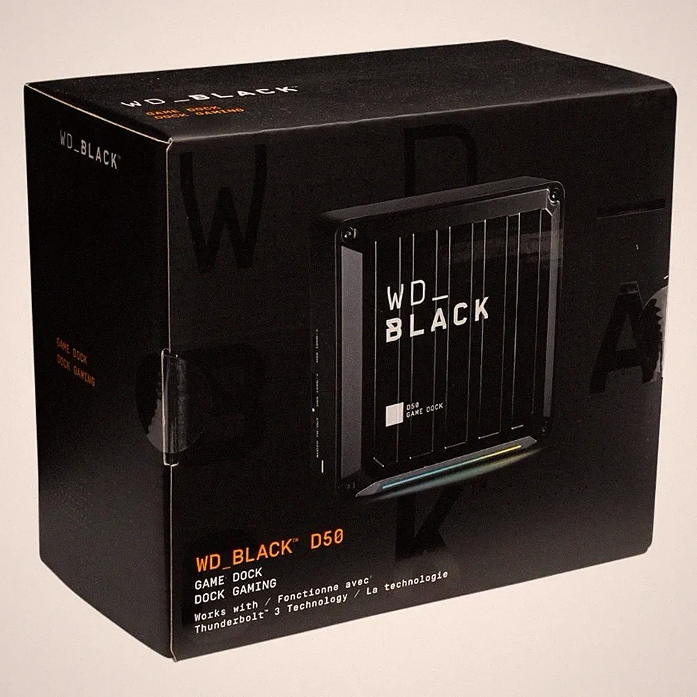 Western Digital WD_BLACK D50 Game Dock, RGB with Thunderbolt 3 Connectivity, 0TB